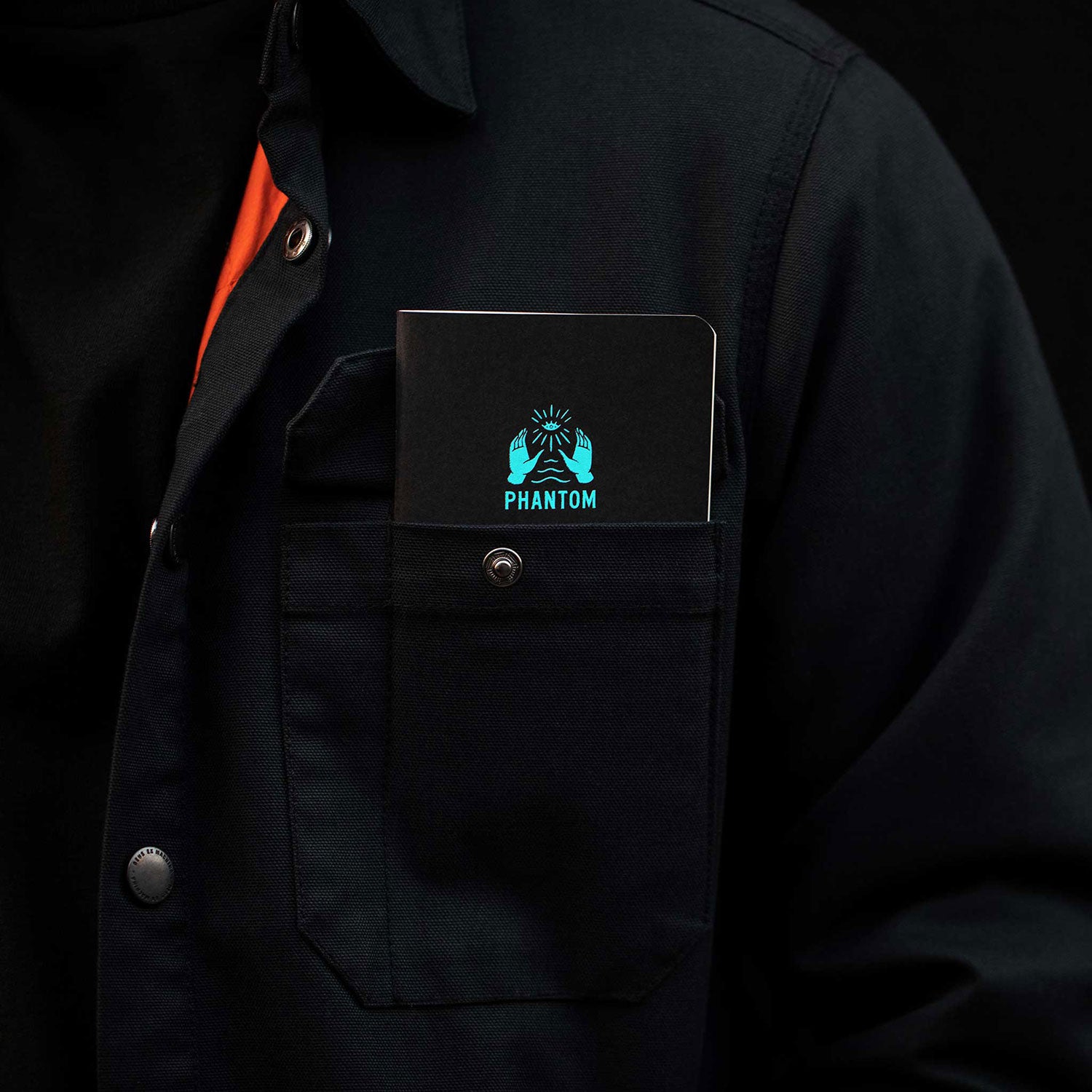 Phantom Notes - Lunar - Pocket Notebook with perforated pages, small notebook, sustainable paper, glowing logo