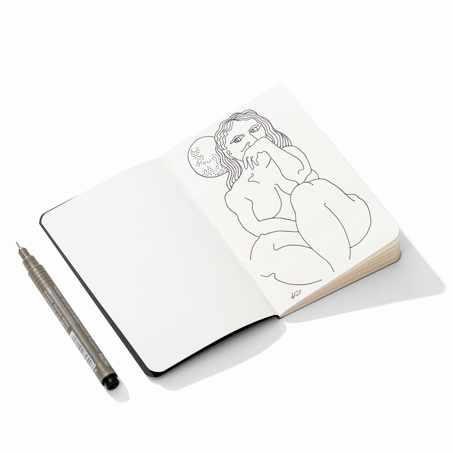 Phantom Notes - Lunar - Pocket Notebook with perforated pages, small notebook, sustainable paper, glowing logo